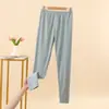 Pantalones térmicos de forro polar de cintura alta para mujer, novedad de invierno, pantalones de otoño engrosados con terciopelo, talla grande, ropa interior, pantalones largos ajustados