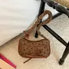 Bolso plisado con estampado de lazo estilo 2026 para mujer, bolso de hombro fresco y elegante, bolso cruzado ligero para el día a día para mujer
