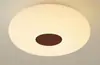 Lámpara de Techo para Dormitorio con Veta de Madera Estilo Nórdico Minimalista Moderno Casa de Huéspedes Sala de Estudio Lámpara de Techo LED Moldeada Estilo Crema