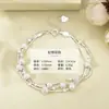 Venta al por mayor del fabricante Nueva Moda Fresca de Tendencia Joyería de Celebridad de Internet para Mujeres, Pulsera de Doble Capa con Efecto Arena Planeta Soñador Chapada en Plata