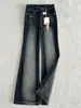 Jeans de Estilo Americano Micro-Campana No Ajustados para Mujer 2026 Otoño Nuevas Llegadas Tallas Grandes Chicas Gorditas Cintura Alta Cubre Cadera Pantalones Campana Adelgazantes