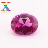 Atacado de fábrica oval 3# corindo rosa 2*3-10*14mm pedra bruta cor de ovo de pombo pode ser anel de cravação