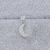 Gaibei Aretes de Acero Inoxidable Simples de Lujo Ligero Elegantes que Combinan con Todo con Pasador de Circonita Transfronterizo Europeo y Americano