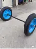 Roda inflável de carrinho de tigre de 10 polegadas 14 polegadas com eixo pneu 300-8 câmara e pneu externo roda sólida de carrinho pequeno com eixo