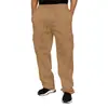 Pantalones casuales deportivos transfronterizos tobillo atado diseño personalizado multibolsillos encaje Verde Militar overol holgado para hombre
