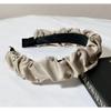 Diadema de Nuevo Estilo Coreano Estilo Ins Popular Accesorios para el Cabello de Celebridades Cráneo Alto Francés Simple Diamantes de Imitación Plisada Diadema Diadema