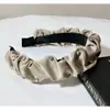 Diadema Estilo Coreano Accesorios para el Cabello Estilo Ins Calavera Alta Parte Superior Diadema Retro Mujer Francesa Simple Pedrería Plisado Accesorios para el Cabello Calavera Alta Parte Superior