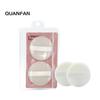 Puff de polvo de satén con plumas, directo de fábrica, repuesto de cuero, cojín de aire, puff para polvo seco y húmedo, herramienta de maquillaje de flocado de doble cara de doble propósito