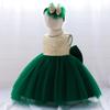 Vestido de Primer Cumpleaños 2026 de Amazon Europeo y Americano para Bebés Niñas, Vestido de Malla con Lentejuelas Hinchado para Bebé, Vestido de Princesa
