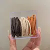 Elásticos de Cabelo em Caixa para Mulheres, Cordas para Rabo de Cavalo Alto, Anéis de Cabelo, Elásticos, Alta Elasticidade, Duráveis, Resistentes, Design Simples