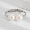 Pulsera de Moda Transfronteriza Europea y Americana Ins Gran Perla Metal Resorte Pulsera brazalete Punk Apilada Multicapa para Mujer