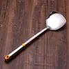 Conjunto de Utensílios de Cozinha de Aço Inoxidável de Oito Peças com Colheres e Espátulas de Cozinha, Escumadeira Grande, Concha de Sopa, Espessado e Durável para Fritar/Saltear/Servir