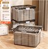 Caja de Almacenamiento Caja de Almacenamiento de Plástico para el Hogar Ropa Juguete Capacidad Contenedor de Respaldo Transparente Caja de Almacenamiento
