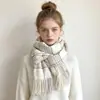 Colección de Bufandas de Mohair de Color Sólido de Otoño e Invierno, Bufandas Atmosféricas Estilo Coreano, Bufandas Chal Ampliadas y Engrosadas al por Mayor