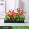Paisagismo com Plantas Verdes Simulação Floreira Divisória de Piso Arte Floral de Chão Paisagem de Plantas Combinação de Floreira Flor Artificial em Vaso Bonsai Decoração