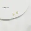 Concha Natural Gotejamento de Óleo Dupla Face 26 Letras Metal com Miçangas Soltas Costuradas à Mão Acessórios para Joias DIY Brincos Colar Pingente