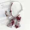 Corbata de Lazo a Cuadros Estilo Japonés Mujer Accesorios Jk Camisa Lazo Estilo Universitario Uniforme de Marinero Decoración Foto de Graduación