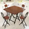 Mesa cuadrada plegable, mesa de comedor simple para el hogar para apartamentos pequeños y casas de alquiler, mesa portátil para puestos al aire libre