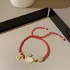 Pulsera de Cuerda Trenzada para Mujer, Nuevo Estilo Chino, Moda Retro, Versátil Elegante, Pulsera de Estudiante, Cordón, Joyería de Mano Ajustable