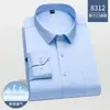 Camisa de trabajo para hombre de manga larga, elástica, de fibra de bambú, para las cuatro estaciones, con bolsillos, modelo 233