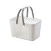 Cesta de almacenamiento para baño de estudiante, gran capacidad, escurridora, caja de almacenamiento para lavar, cesta de baño portátil hueca de plástico