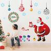 Adesivos de Parede Removíveis Papai Noel Decoração de Feriado Adesivos Vitrine de Loja Vidro de Janela Adesivos de Janela 226
