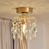 Luz de Corredor, Luz de Passagem, Luz de Teto Chinesa de Nogueira e Latão de Luxo Leve, Luz de Entrada/Varanda em Estilo Retrô Wabi-Sabi