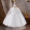 Venda Direta da Fábrica Vestido Macio de Princesa Festa de Aniversário Vestido de Um Ano Vestido de Menina com Adereço de Cabeça Vestido de Tule para Menina