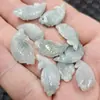 Pequeno Peixe de Jade Pingente de Jade Azul Confuciano Flor Flutuante Pingente de Peixe Pequeno Tridimensional Colar Pulseira Grampo de Cabelo Pingente de Jade Atacado