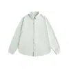Camisa Listrada de Manga Longa Simples Estilo College Cattee para Homens e Mulheres Estilo Coreano Primavera Solta Casual Jaqueta de Casal Top