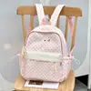 Mochila Xunting Gris Neblina Estrellas Estampado Completo para Niñas Estilo Japonés Mochila Fresca para Estudiantes de Secundaria y Preparatoria Mochila Casual de Viaje