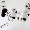 Meias Infantis Yi Shuang Shuang Outono e Inverno Novas Meias Cartoon do Mickey de Cano Médio Algodão Penteado ins Meias de Algodão Listradas da Moda para Crianças Mais Velhas