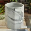 Vaso de Cerâmica Estilo Moderno Casa Escritório Sala de Estar Decoração Suave Decoração de Mármore Adereços de Fotografia