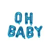 Oh baby Balão de Filme de Alumínio Conjunto de Balões com Letras Venda Quente na Amazon Arranjo Decoração de Festa de Aniversário Bola de Folha de Alumínio