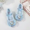 Zapatos de Princesa para Niñas Invierno Nuevos Rosas Zapatos de Aisha Tacones Altos para Niños y Mujeres Zapatos de Terciopelo con Cristal para Niñas