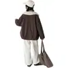 Casaco Feminino Outono 2026 Novo Roupas de Algodão Estiloso Roupa Infantil Plus Veludo Espessado Meninas Grandes Parka Outono/Inverno