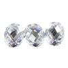 Anillos de circonita blanca con forma de huevo y doble cara de tortuga de Huagang Gem, piedra desnuda, cara a cuadros ovalada, circonita blanca, venta al por mayor