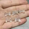 Coleção de Cristal Branco Natural, Contas de Abóbora, Contas de Flor de Maracujá, Acessórios Artesanais, Pulseiras DIY Feitas à Mão, Joias da Moda