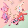 Porta-moedas de Silicone com Áudio Criativo Bolsa de Armazenamento Infantil Pingente de Chaveiro Boneca Pendurada Exquisita Máquina de Venda Presente