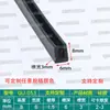Tira de borde en forma de U de silicona transparente, tira de borde de vidrio, tarjeta de 1234567810 mm, tira de borde de tablero de chapa, tira en forma de U