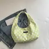 Bolso de hombro de tela holgada con estampado de lunares estilo coreano 2026, exquisito para que las niñas compren y viajen, suave bolso para el hombro