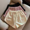 Shorts Casuales de Cintura Alta para Mujer, Verano Nuevo Patrón de Hueso de Serpiente Estilo Americano Talla Grande Deportivos Cintura Elástica Pierna Ancha Pantalones Cortos