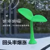 Decoración de Plántula para Techo de Coche Adorno de Hierba Pequeña Motocicleta Vehículo Eléctrico Pegatina 3D Estéreo para Coche Cuerno de Diablo Decoración Exterior