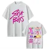 Camiseta Saja Boys de Película de Demon Slayer Kpop para Hombre y Mujer Camiseta de Algodón de Alta Calidad Moda Hip Hop Harajuku