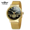 T-winner Winner 162 Relógio Mecânico Automático para Homens de Negócios Relógio Mecânico de Moda Masculino Tourbillon