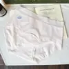 "Campo de Algodón a la Luz de la Luna" Ropa Interior Femenina 100% Algodón Alta Elasticidad Sin Marcas Cintura Media Algodón Puro Transpirable Probiótico 10A Antibacteriano en la Entrepierna