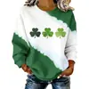 Sudadera Casual con Estampado de Trébol y Trébol de Cuatro Hojas para Mujer, Nueva Colección Otoño 2026, Sitio Independiente de Amazon Transfronterizo