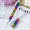 Manicura Nueva con Incrustaciones de Diamantes Transfronteriza Pluma de Punto Doble Cara Full-Diamond Pluma de Punto Pluma de Fototerapia Pluma de Doble Uso para Dibujar Líneas Pluma de Venta Caliente