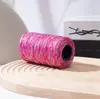 1mm Versión Mejorada Hilo Hueco Hilo Lurex Hilo Ligero de Seda de Hielo Hilo para Bolsas de Ganchillo Tejer a Mano Hilo de Lana para Tejer Bolsas Agujas de Ganchillo
