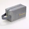 Bolsa de cosméticos de flanela bolsa de maquiagem de flanela de mão bolsa de batom portátil bolsa de armazenamento de artigos de higiene pessoal para viagem conjunto